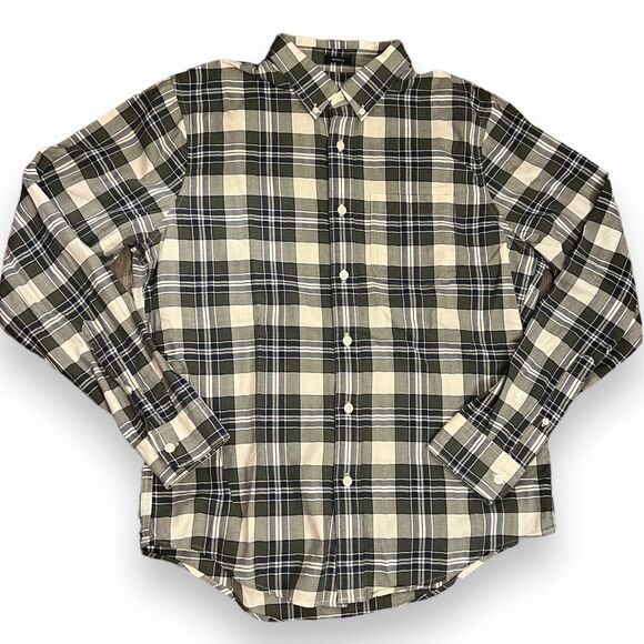 Abercrombie & Fitch Mens Shirt Button Down Muscle Fit Long Sleeves Tan Size XL - Picture 1 of 9
